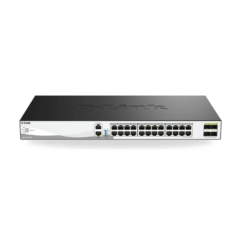 Switch Gestionable D-Link DXS-3130-28/E 24 Puertos/ RJ-45 10Gbps/ SFP/ PoE