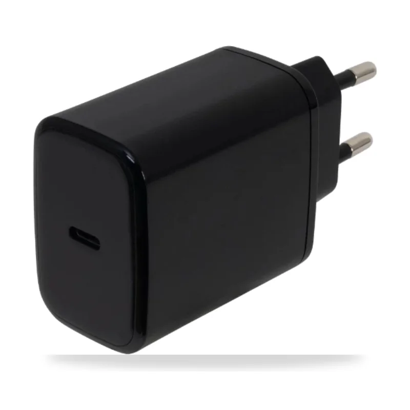 Cargador de Pared GaN Fonestar POWER-C-65/ 1xUSB Tipo-C/ 65W/ Negro