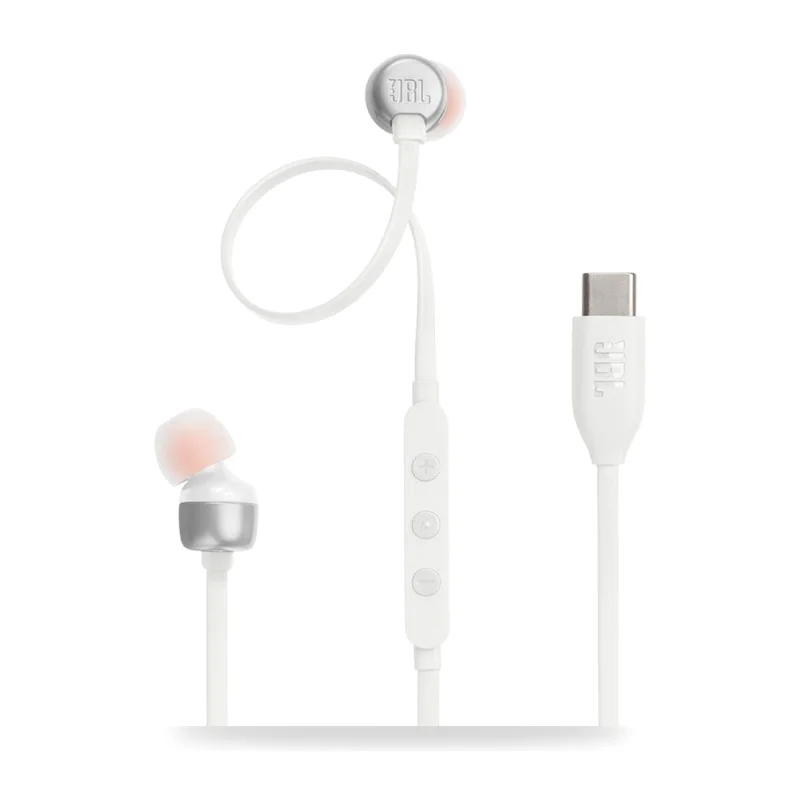Auriculares Intrauditivos JBL Tune 310C/ con Micrófono/ Blancos