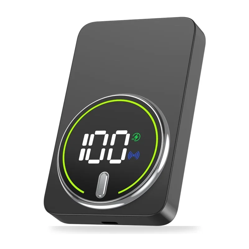Powerbank 10000mAh Leotec LEPOWW20W10K/ 20W/ Wireless/ Negra/ Incluye Cable USB Tipo-C