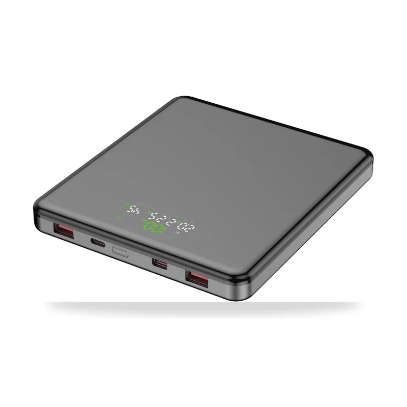 Powerbank 20000mAh Leotec LEPOW100W20G/ 100W/ Gris/ Incluye Cable USB Tipo-C