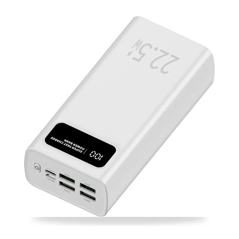 Powerbank 30000mAh Leotec LEPOW30W22W/ 22.5W/ Blanca