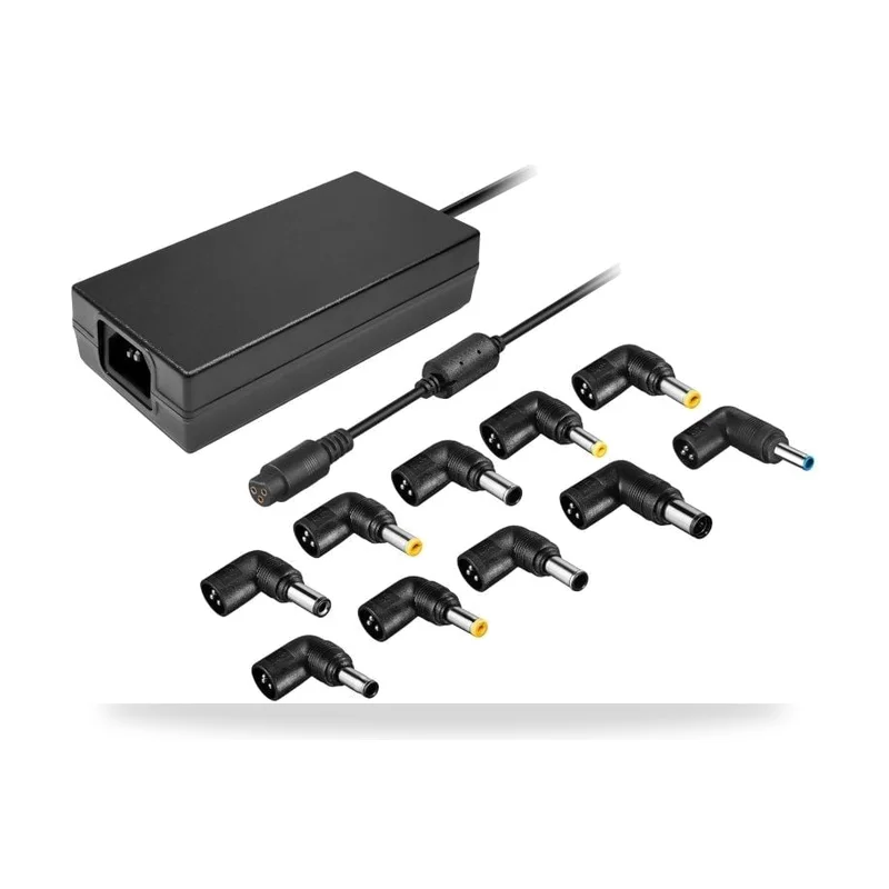 Cargador de Portátil Leotec Notebook/ 120W/ Automático/ 10 Conectores/ Voltaje 12-20V