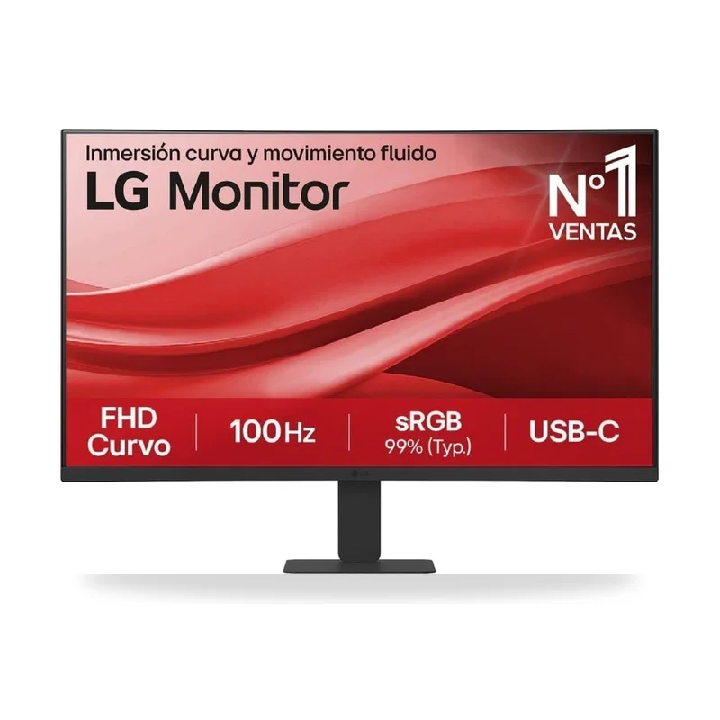Monitor Curvo LG 27U421A-B 27"/ Full HD/ Negro