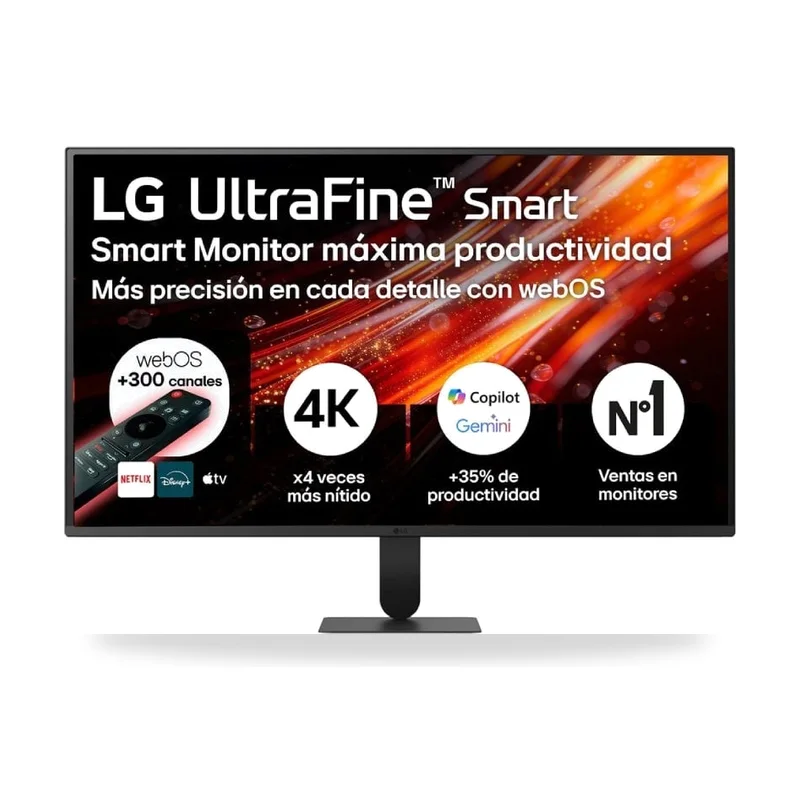 Smart Monitor LG Ultrafine 32U701SB-B 31.5"/ 4K/ Multimedia/ Smart TV/ Negro