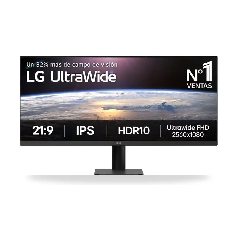 Monitor Profesional Ultrapanorámico LG UltraWide 34U511A-B 34"/ UWFHD/ Negro