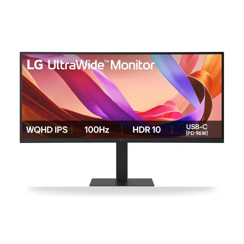 Monitor Profesional Ultrapanorámico Curvo LG UltraWide 34U650A-B 34"/ WQHD/ Multimedia/ Regulable en altura/ Negro