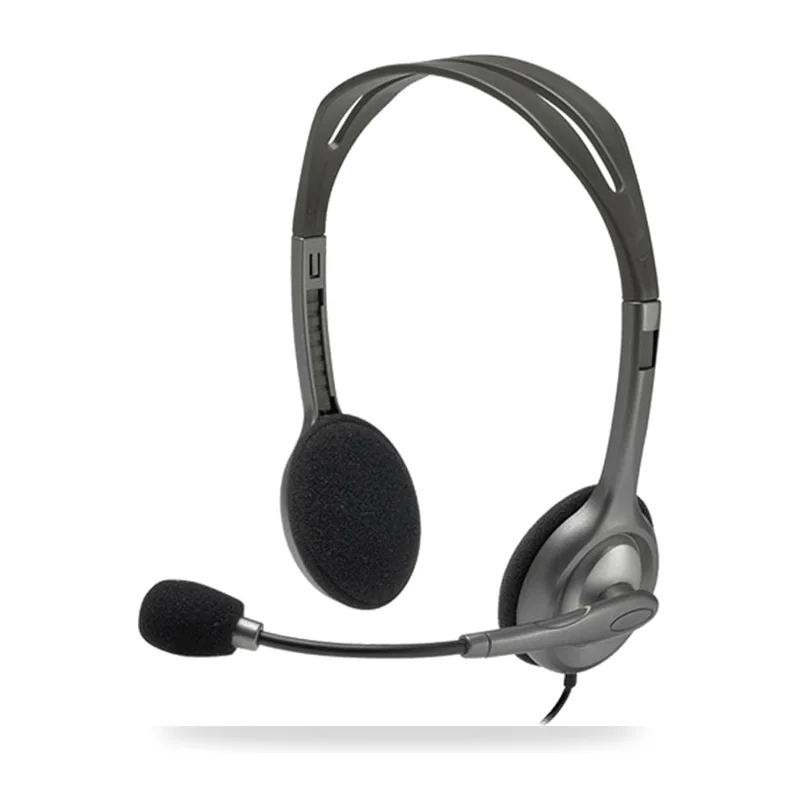 Auriculares Logitech H111/ con Micrófono/ Jack 3.5/ Negros
