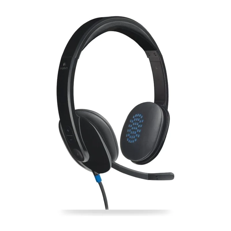 Auriculares Logitech H540/ con Micrófono/ USB/ Negros