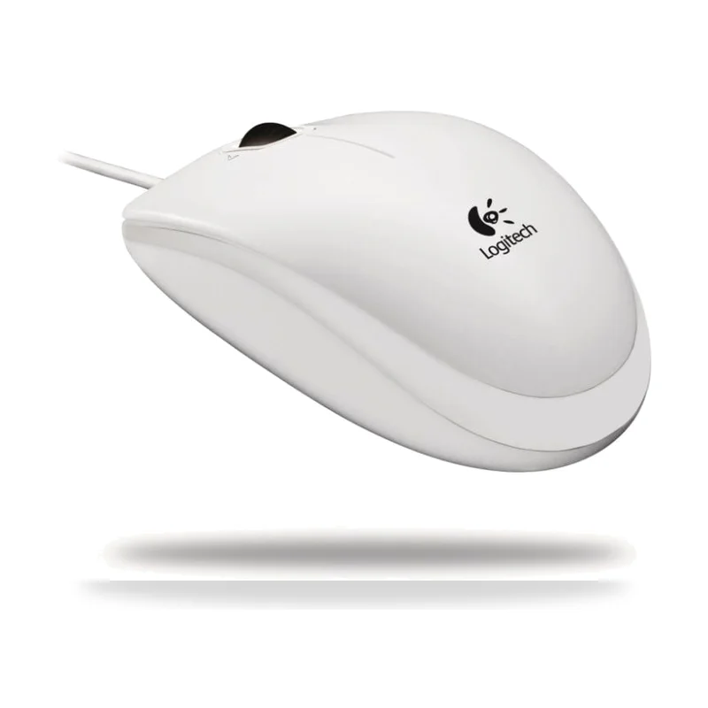 Ratón Logitech B100/ Hasta 800 DPI/ Blanco