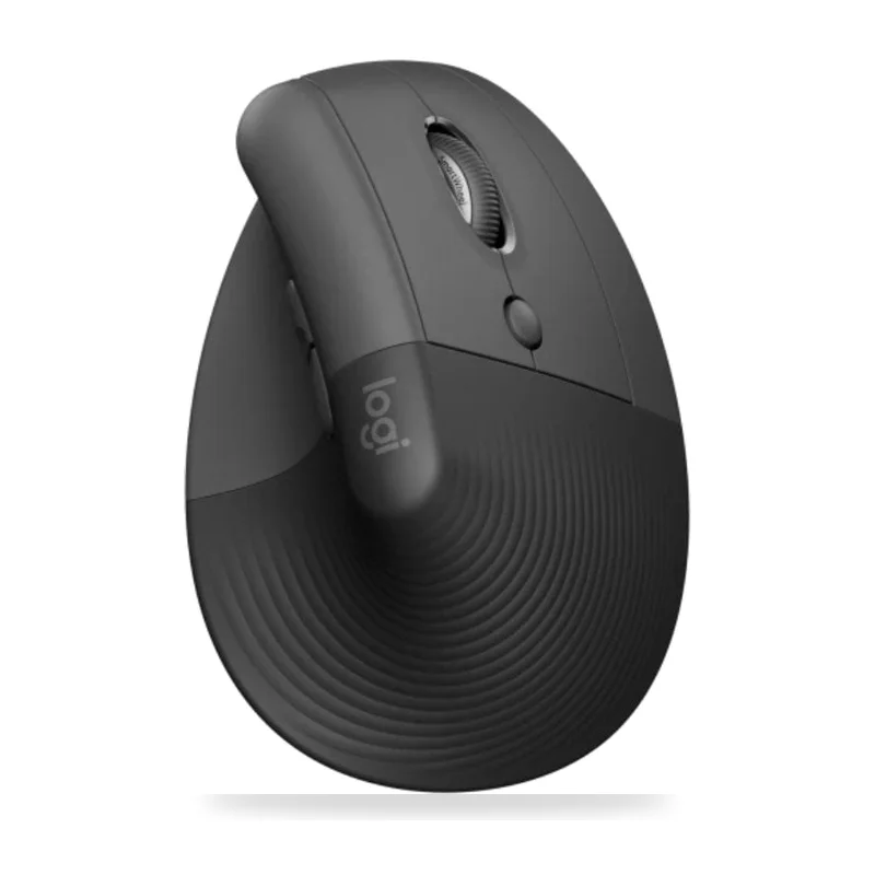 Ratón Vertical Inalámbrico Logitech Lift Vertical Ergonomic Mouse/ Hasta 4000 DPI/ Grafito