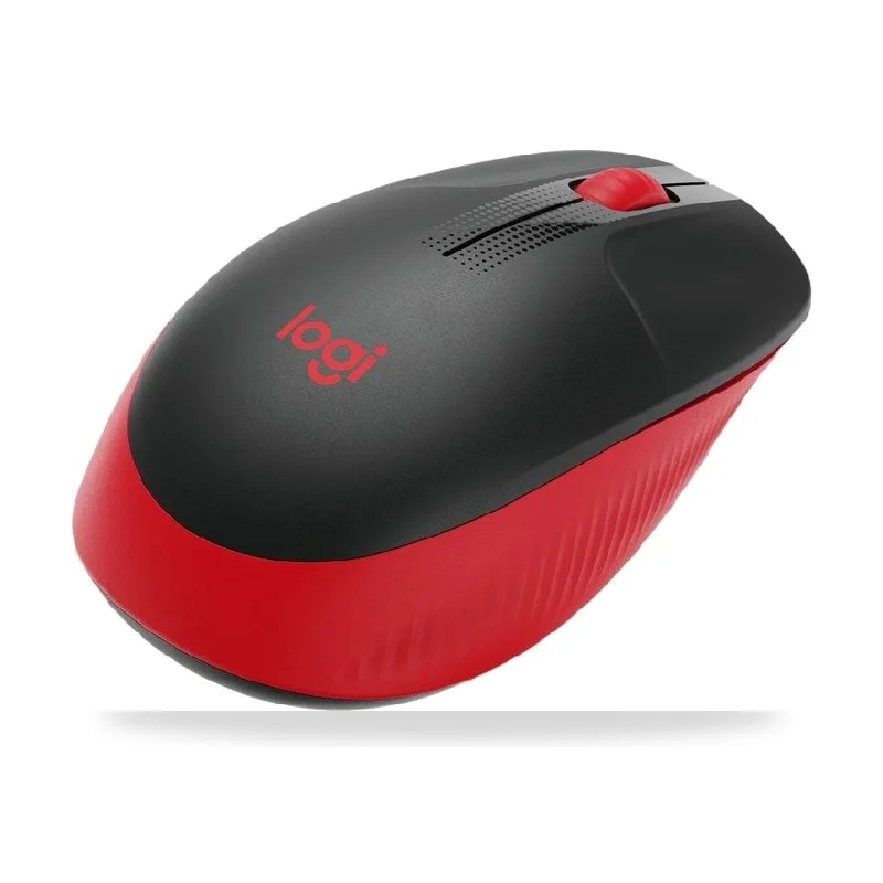 Ratón Inalámbrico Logitech M190/ Hasta 1000 DPI/ Rojo