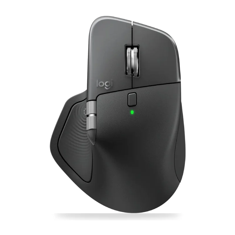Ratón Ergonómico Inalámbrico Logitech MX Master 4/ Batería recargable/ Hasta 8000 DPI/ Grafito