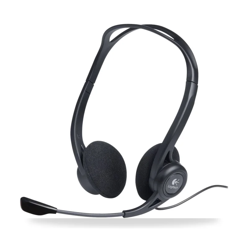 Auriculares Logitech Headset PC 960/ con Micrófono/ USB/ Negros