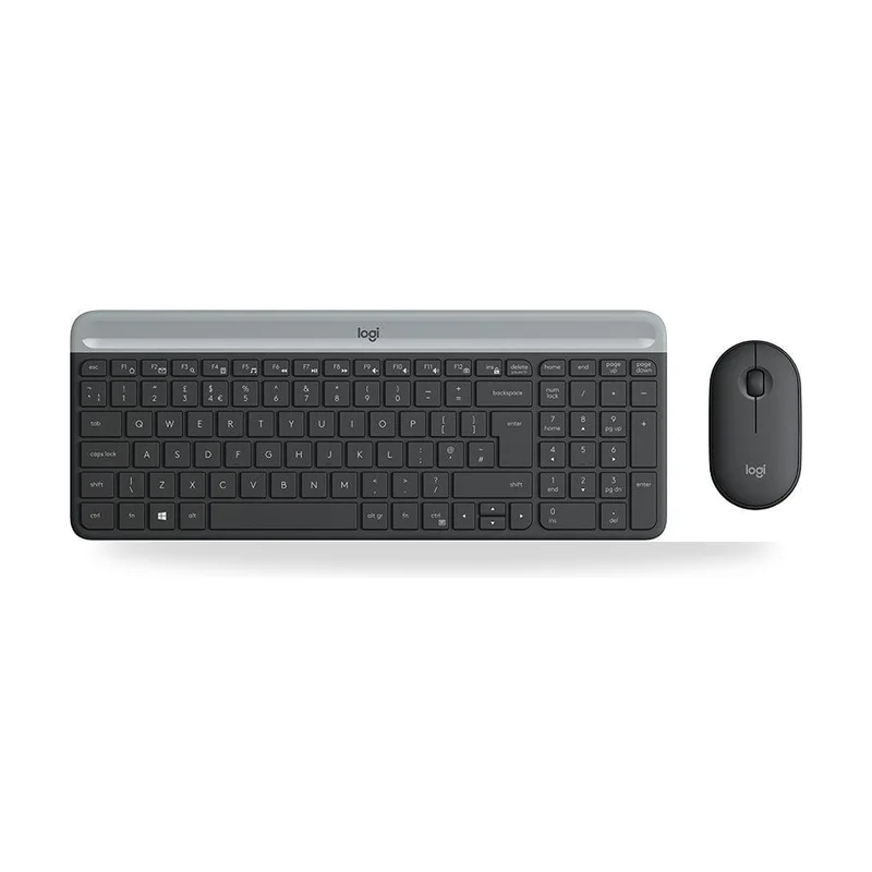 Teclado y Ratón Inalámbricos Logitech Slim Combo MK470
