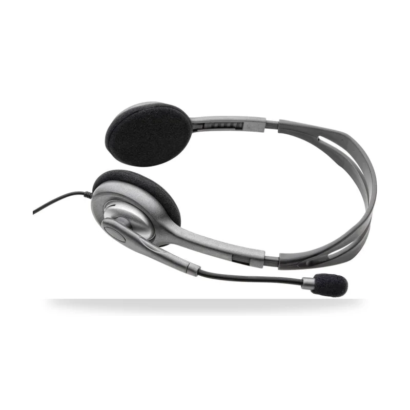 Auriculares Logitech H110/ con Micrófono/ Jack 3.5/ Plateados