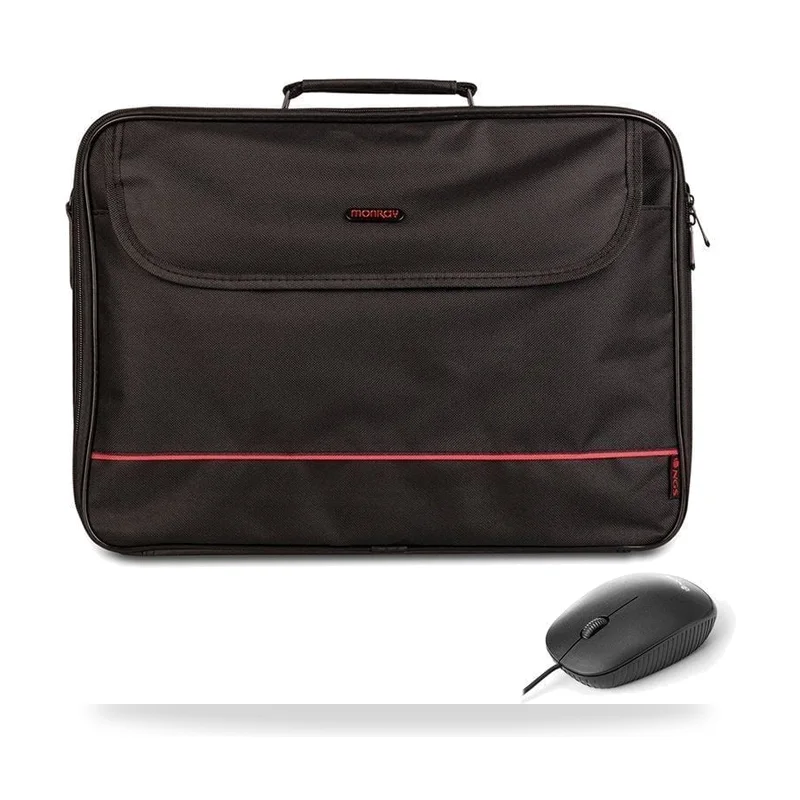 Maletín + Ratón Monray Bureau Kit para Portátiles hasta 16"/ Negro
