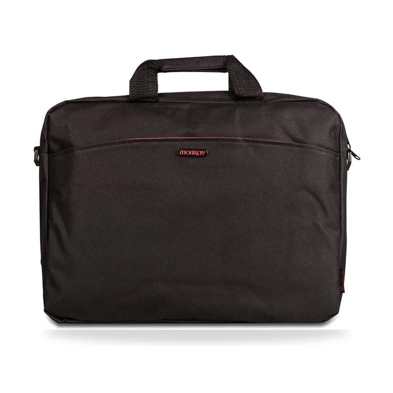 Maletín Monray Enterprise para Portátiles hasta 15.6"/ Negro/ Rojo