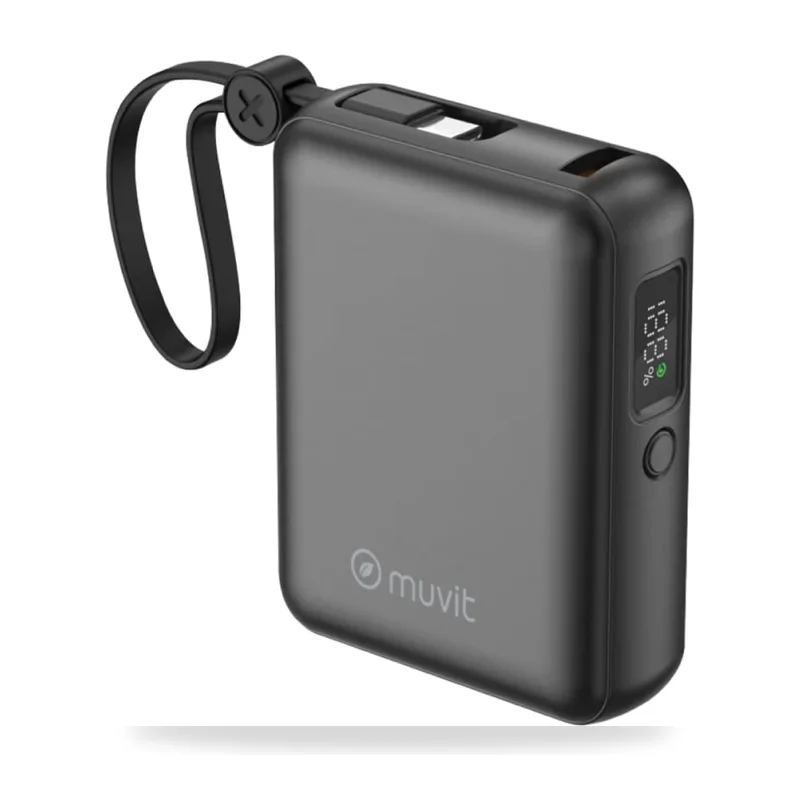 Powerbank 10000mAh Muvit For Change MCCHP0014/ 35W/ Negra