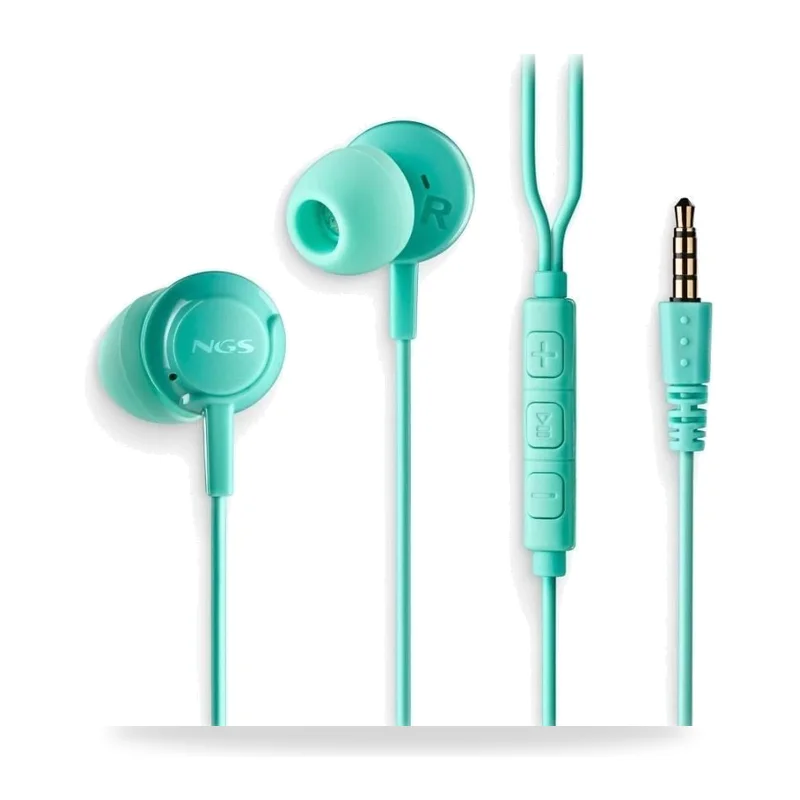 Auriculares Intrauditivos NGS Cross Drift/ con Micrófono/ Jack 3.5/ Verdes