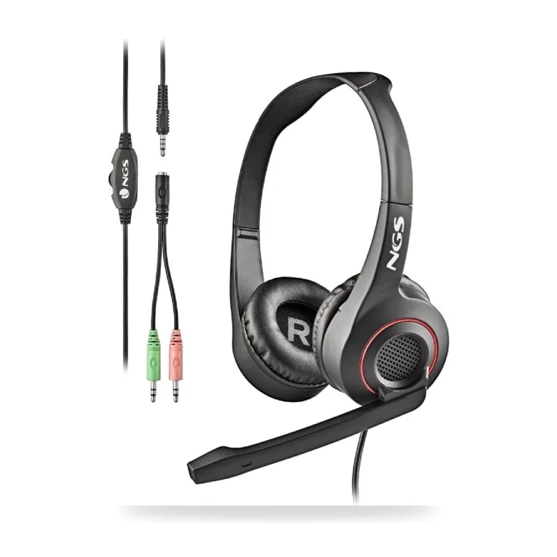 Auriculares NGS MSX 10 Pro/ con Micrófono/ Jack 3.5/ Negros