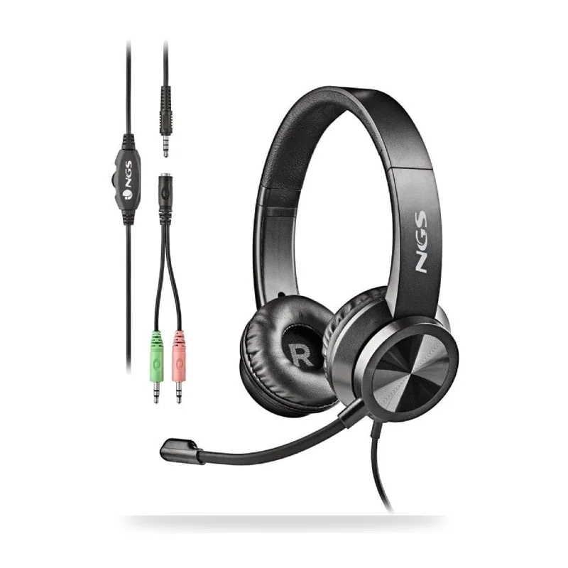 Auriculares NGS MSX 11 Pro/ con Micrófono/ Jack 3.5/ Negros