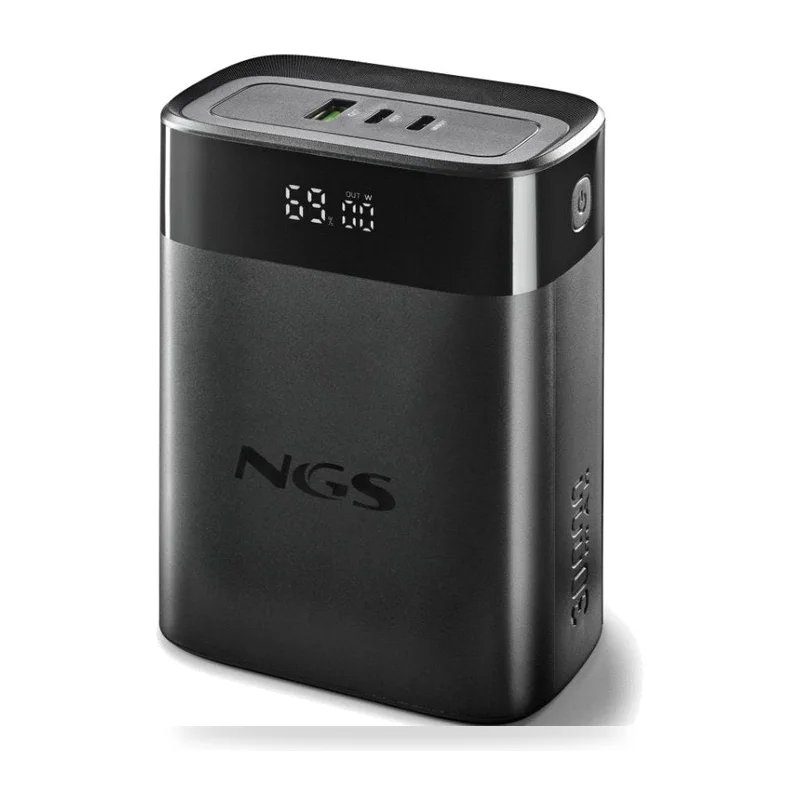 Powerbank 30000mAh NGS TWIX30/ 140W/ Compatible con Portátiles/ Negra