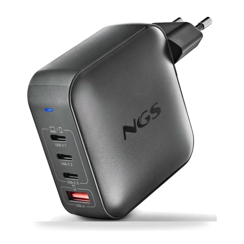 Cargador de Portátil GaN NGS BUD 165W/ 165W/ Automático/ Voltaje 5-21V