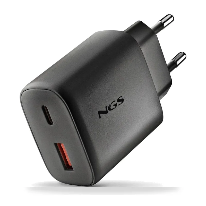Cargador de Pared GaN NGS Era 45W/ 1xUSB Tipo-C/ 1xUSB/ 45W