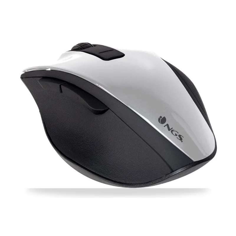 Ratón Inalámbrico NGS Bow/ Hasta 1600 DPI/ Blanco