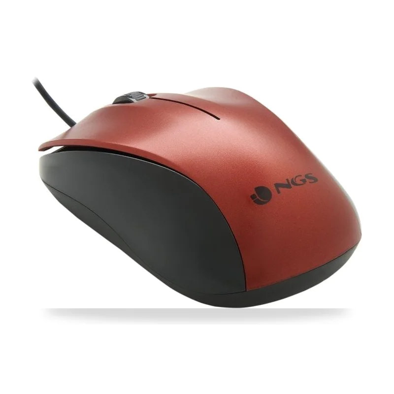 Ratón NGS Crew/ Hasta 1200 DPI/ Rojo