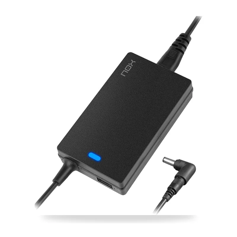 Cargador de Portátil Nox 65W/ 65W/ 1xUSB/ Automático/ 10 Conectores/ Voltaje 15-20V