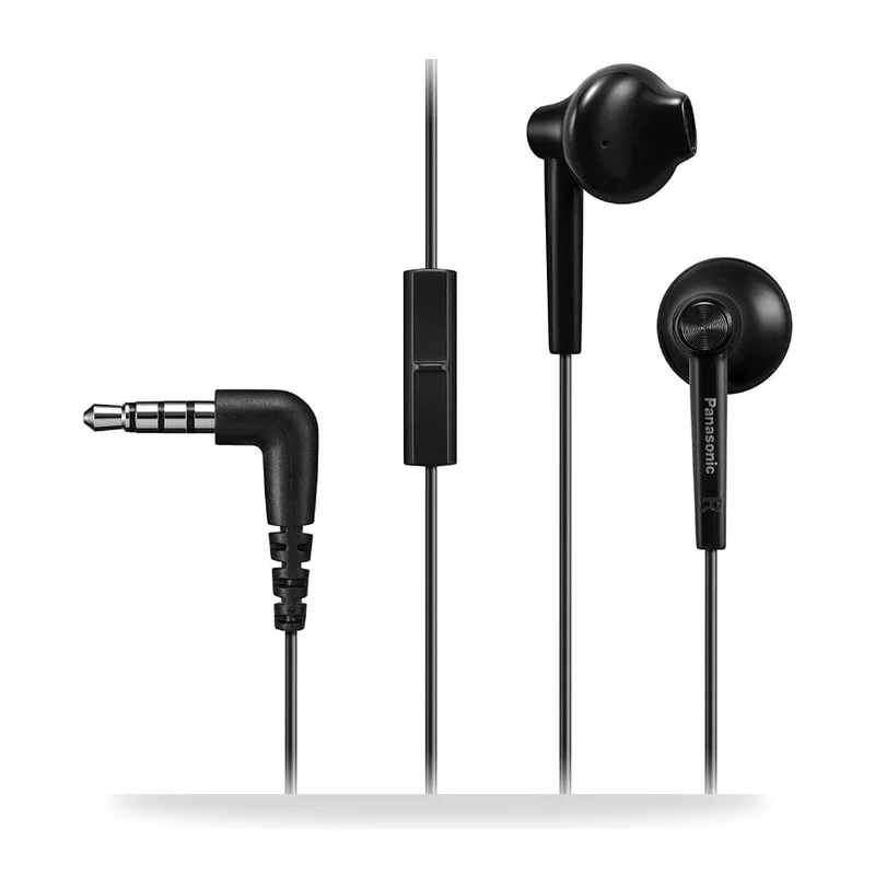 Auriculares Intrauditivos Panasonic RP-TCM55/ con Micrófono/ Jack 3.5/ Negros