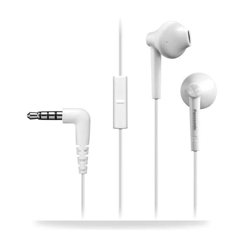Auriculares Intrauditivos Panasonic RP-TCM55/ con Micrófono/ Jack 3.5/ Blancos
