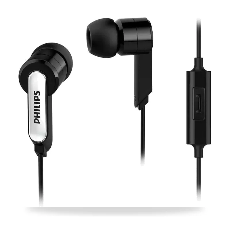 Auriculares Intrauditivos Philips SHE1405/10/ con Micrófono/ Jack 3.5/ Negros