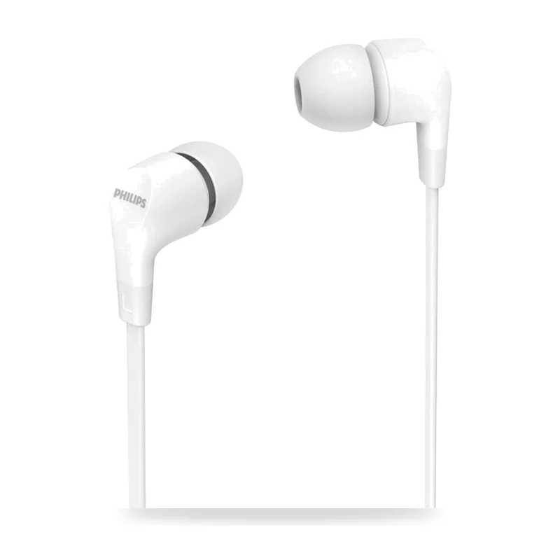 Auriculares Intrauditivos Philips TAE1105WT/ con Micrófono/ Jack 3.5/ Blancos