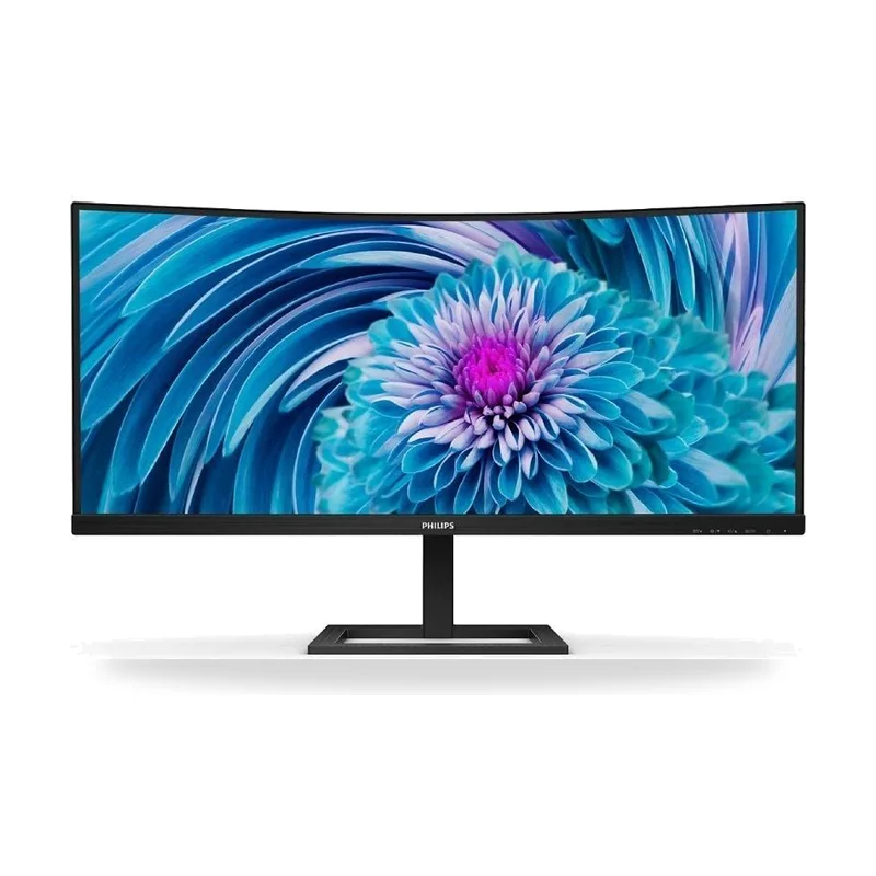 Monitor Profesional Ultrapanorámico Curvo Philips 346E2CUAE 34"/ UWQHD/ Multimedia/ Regulable en altura/ Negro