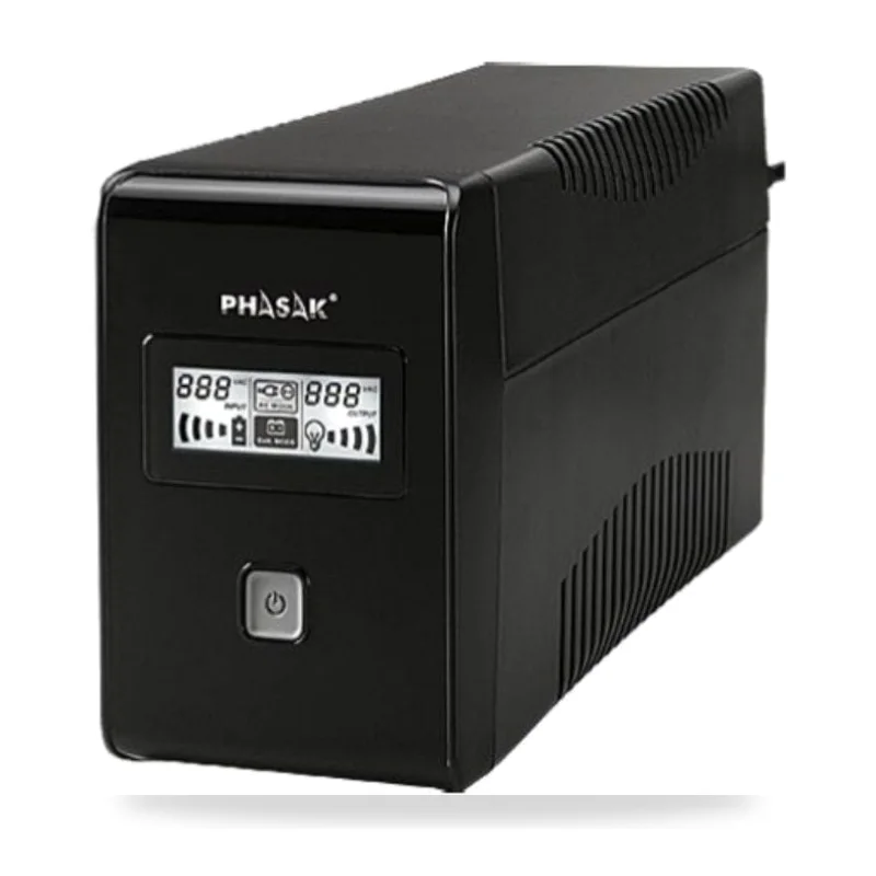 SAI Línea Interactiva Phasak 850 VA LCD Interactive/ 850VA/ 2 Salidas/ Formato Torre