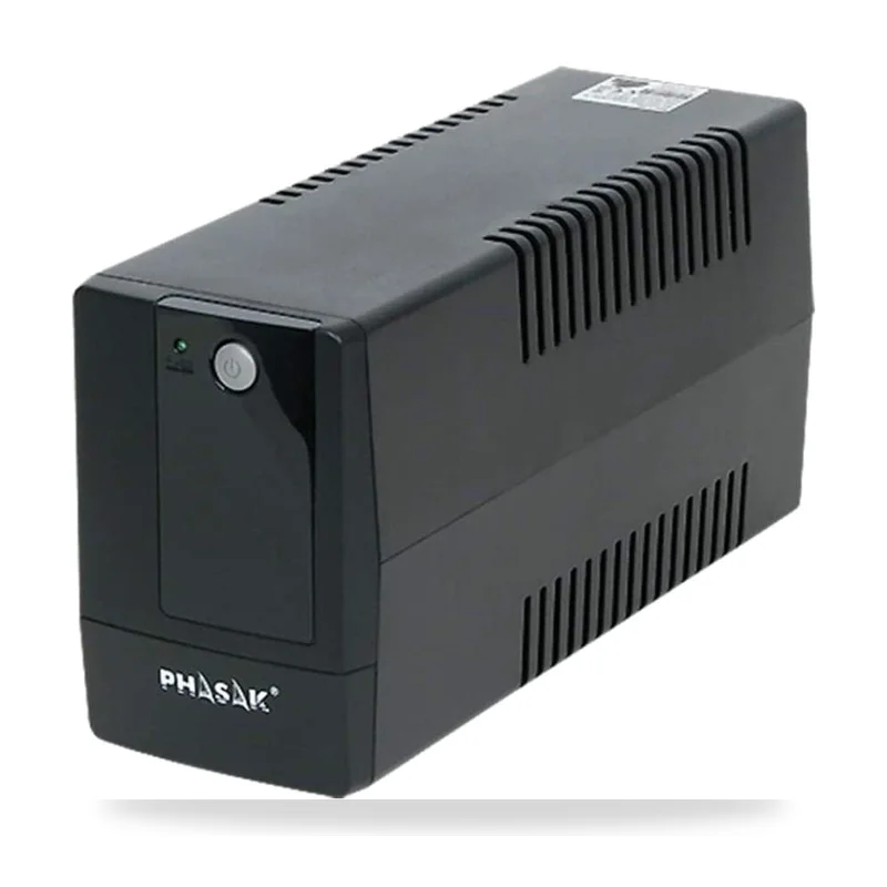 SAI Línea Interactiva Phasak Basic Interactive 600 VA/ 600VA-360W/ 2 Salidas/ Formato Torre