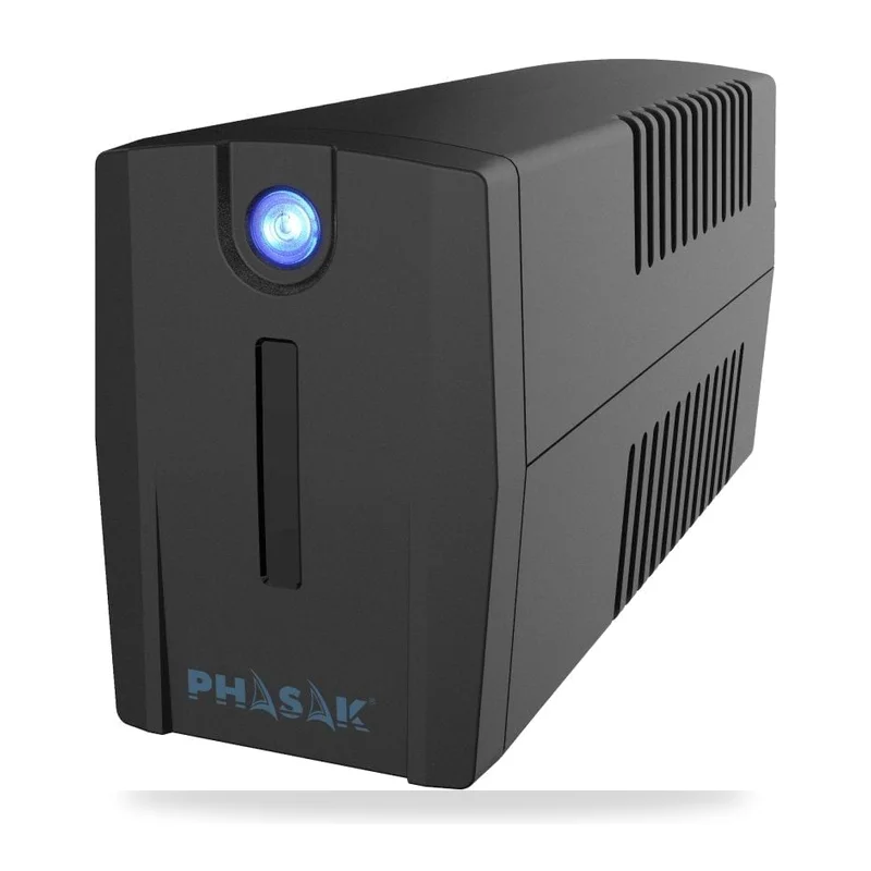 SAI Línea Interactiva Phasak Ottima 660 VA Interactive/ 660VA-360W/ 2 Salidas/ Formato Torre