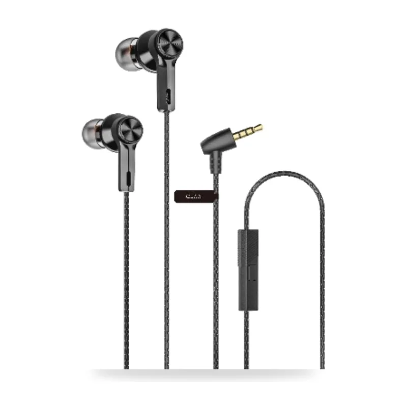 Auriculares Intrauditivos Qubo EB-100/ con Micrófono/ Jack 3.5/ Negros