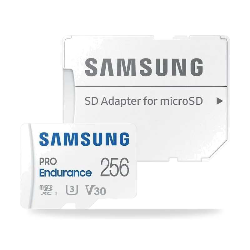 Tarjeta de Memoria Samsung Pro Endurance 256GB microSD XC con Adaptador/ Clase 10/ 100MBs