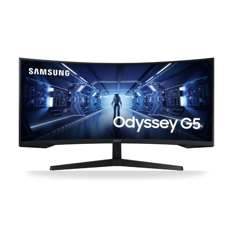 Monitor Gaming Ultrapanorámico Curvo Samsung Odyssey G5 LC34G55TWWP 34"/ UWQHD/ 1ms/ 165Hz/ VA/ Negro