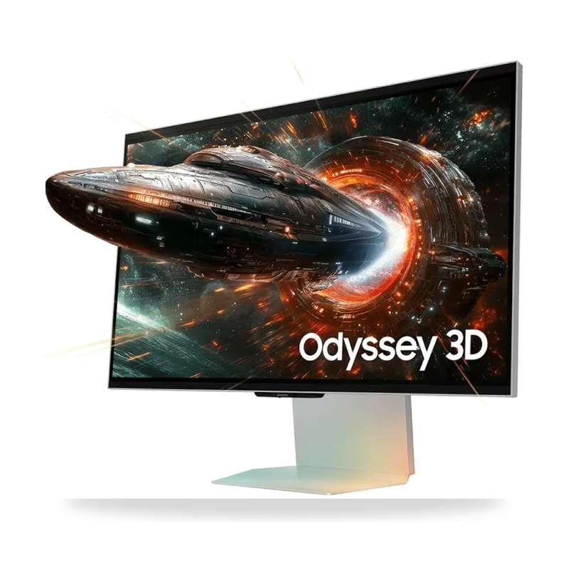 Monitor Gaming Samsung Odyssey 3D G90XF S27FG900XU 27"/ 4K/ 1ms/ 165Hz/ 3D/ Multimedia/ Regulable en altura/ Plata