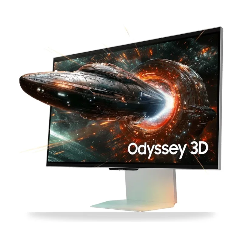 Monitor Gaming Samsung Odyssey 3D G90XF S27FG904XU 27"/ 4K/ 1ms/ 165Hz/ 3D/ Multimedia/ Regulable en altura/ Plata