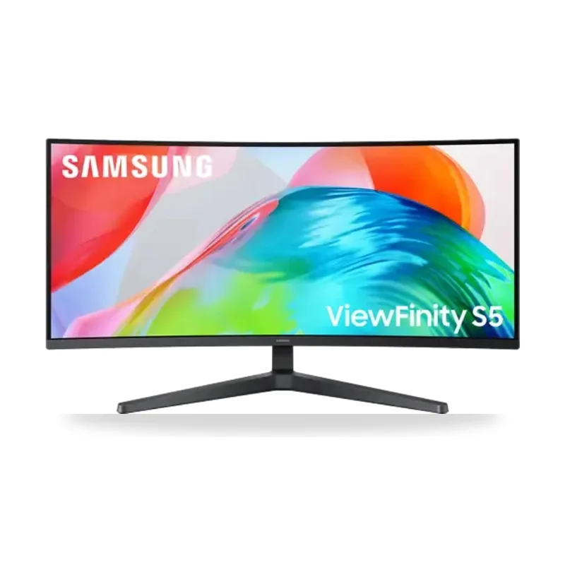 Monitor Profesional Ultraparonámico Curvo Samsung ViewFinity S5 S34H550GAU 34"/ UWQHD/ Negro