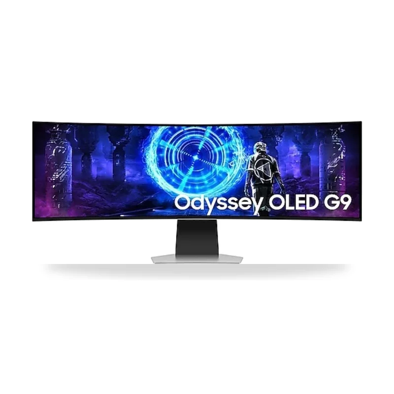 Smart Monitor Gaming Ultrapanorámico Curvo Samsung Odyssey OLED G9 S49DG950SU 49"/ Dual QHD/ 0.03ms/ 240Hz/ OLED/ Multimedia/Regulable en altura/Plata