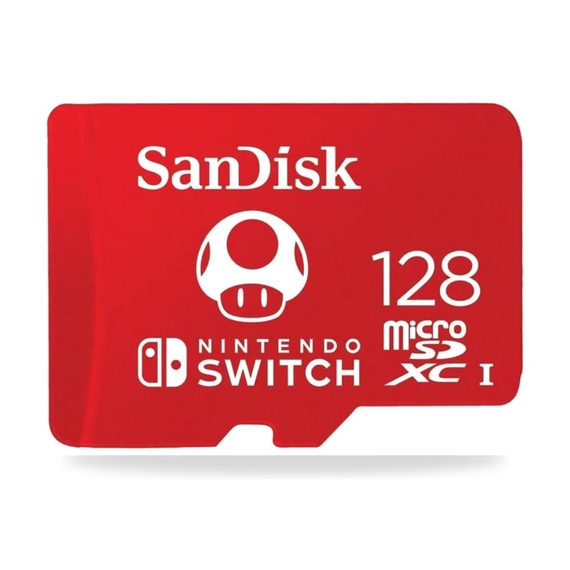 Tarjeta de Memoria SanDisk Nintendo Switch 128GB microSD XC UHS-I/ Clase 10/ 100MBs