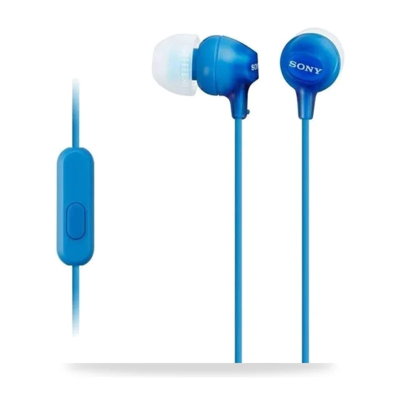 Auriculares Intrauditivos Sony MDR-EX15APLI/ con Micrófono/ Jack 3.5/ Azules