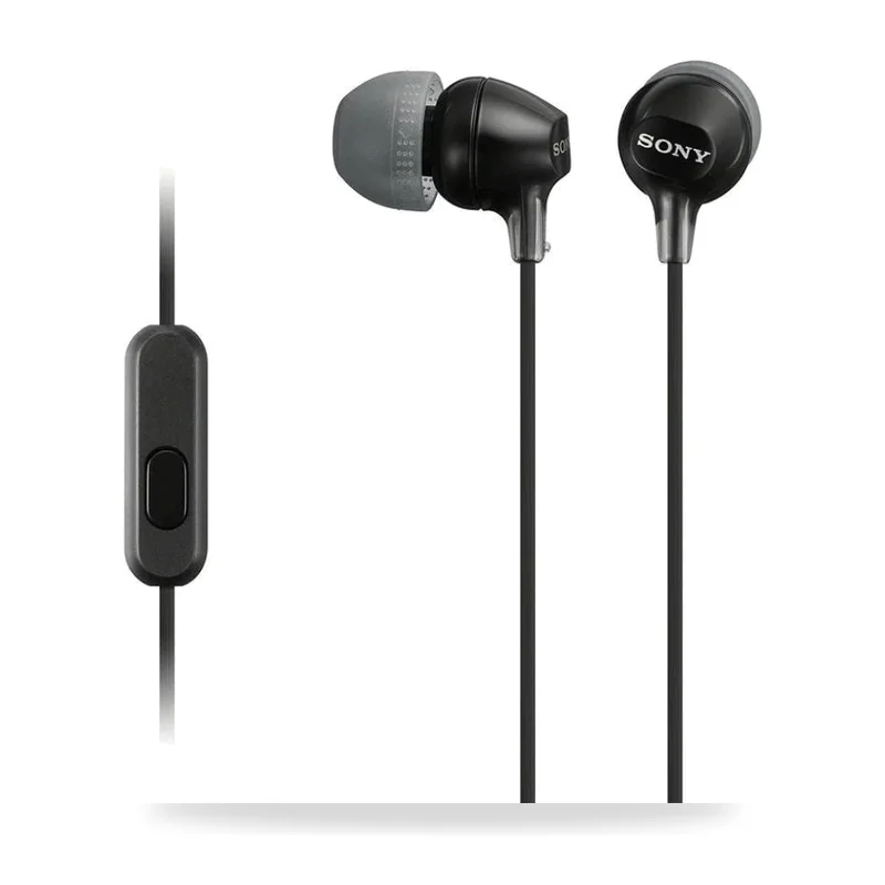 Auriculares Intrauditivos Sony MDR-EX15AP/ con Micrófono/ Jack 3.5/ Negros